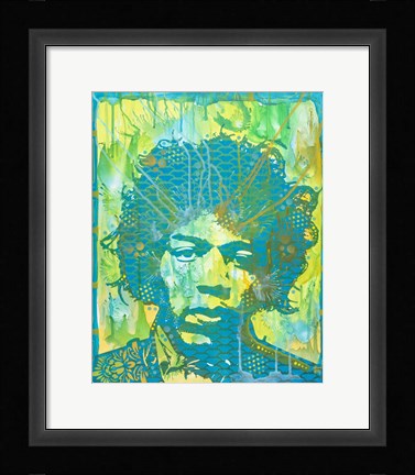 Framed Jimi Hendrix V Print