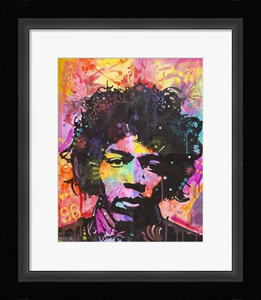 Framed Jimi Hendrix VI Print