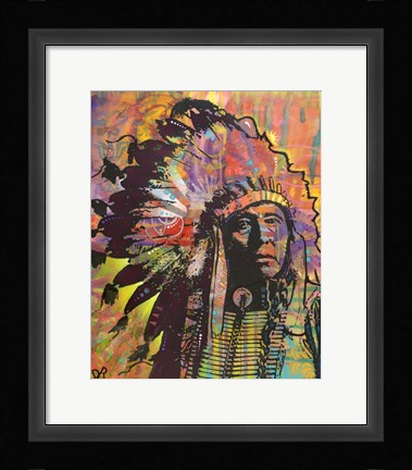 Framed Native American III Print