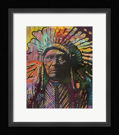 Framed Native American IV Print