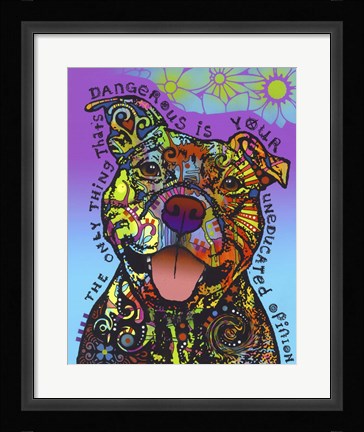Framed Dangerous Print