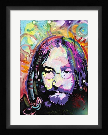 Framed Purple Haze All Across Lennon's Mind Print