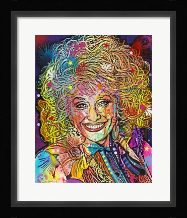 Framed Dolly Parton Print