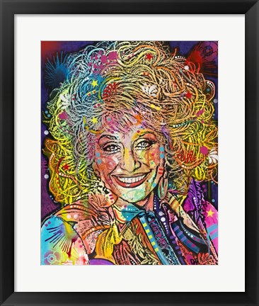 Framed Dolly Parton Print