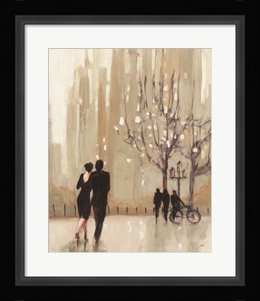 Framed Evening Out Neutral Cop Print