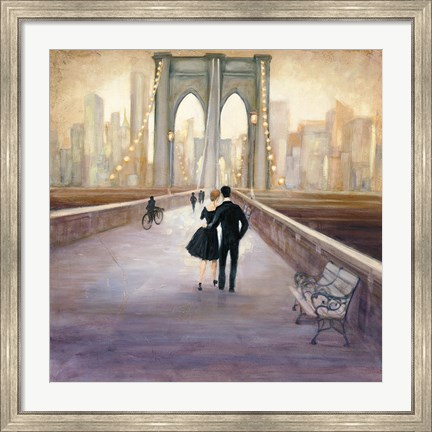 Framed Bridge to NY Print