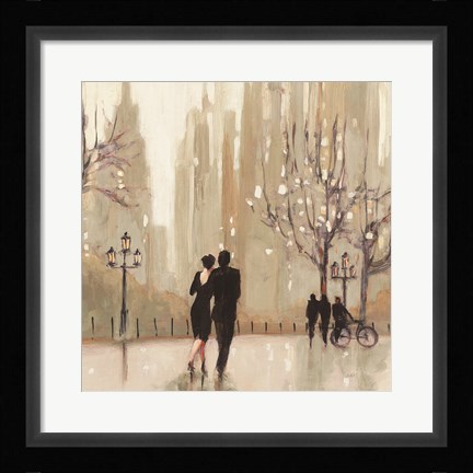 Framed Evening Out Neutral Square Print