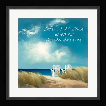 Framed Perfect Day Ocean Breeze Print