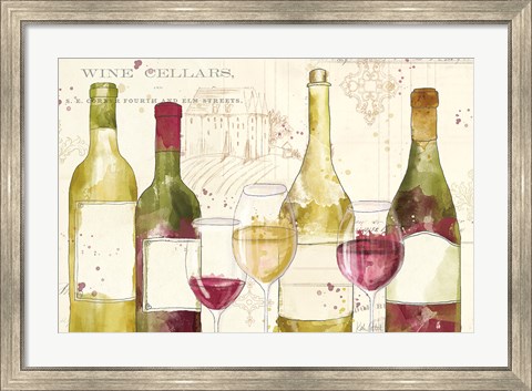 Framed Chateau Winery I no words Print