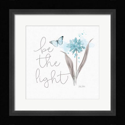 Framed Sunny Day VII Aqua Print