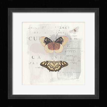 Framed En Bleu IV Neutral Print