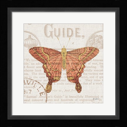 Framed Bookshelf Botanical X Print