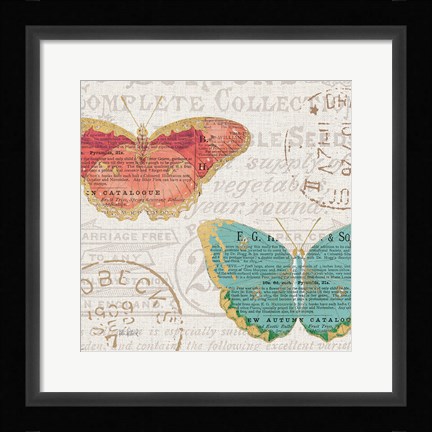 Framed Bookshelf Botanical VII Print