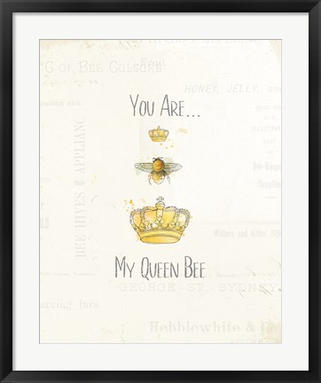 Framed Bee and Bee VI Print