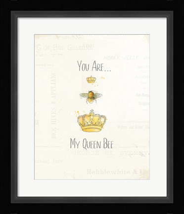 Framed Bee and Bee VI Print