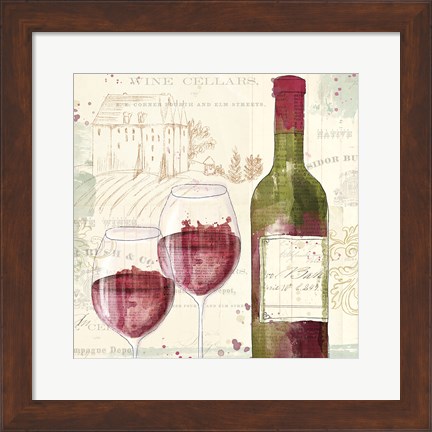 Framed Chateau Winery III Print