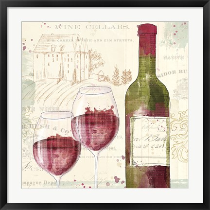 Framed Chateau Winery III Print