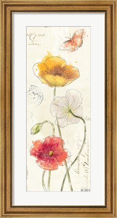 Framed Painted Poppies VII Print