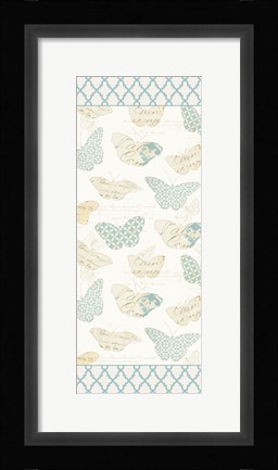 Framed En Bleu XIV Print