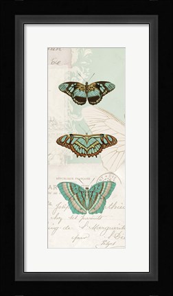 Framed En Bleu X Print