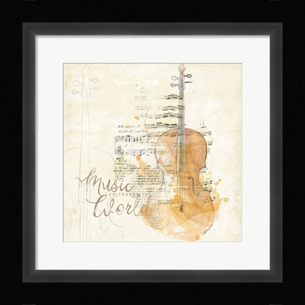Framed Musical Gift I Print