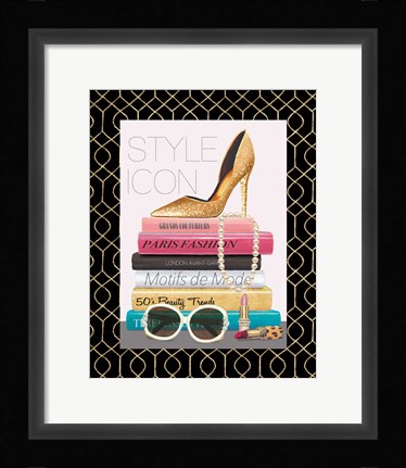 Framed Paris Style II Border Print
