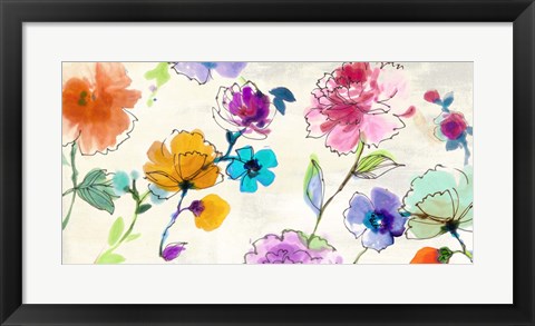 Framed Waterflowers Print