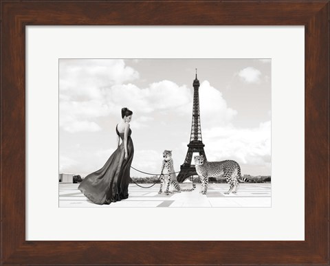 Framed Trocadero View (detail) Print