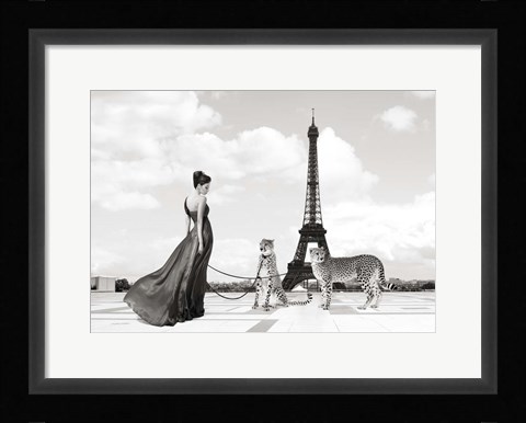Framed Trocadero View (detail) Print