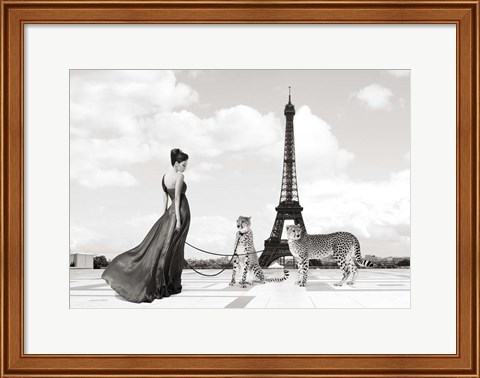 Framed Trocadero View (detail) Print
