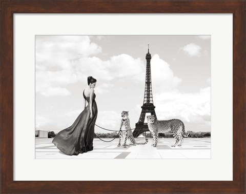 Framed Trocadero View (detail) Print