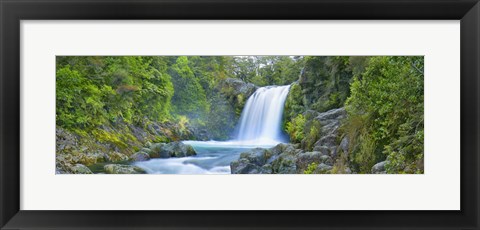 Framed Tawhai Falls, New Zealand (detail) Print
