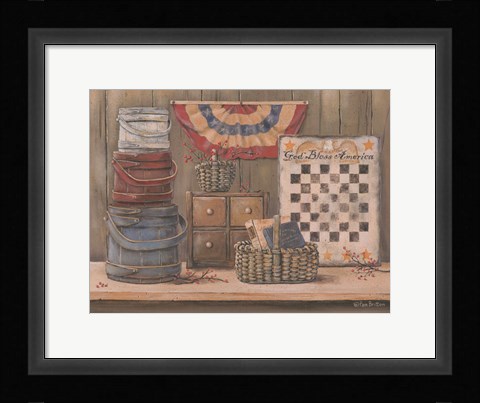 Framed God Bless America Print