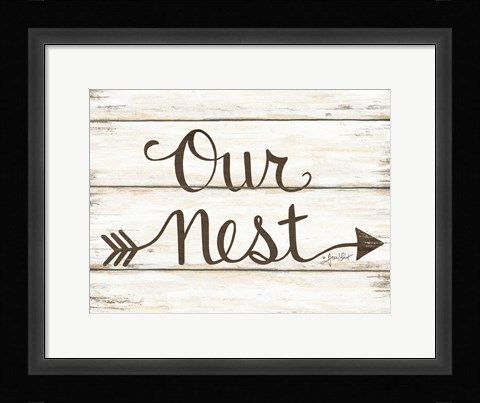 Framed Our Nest Print