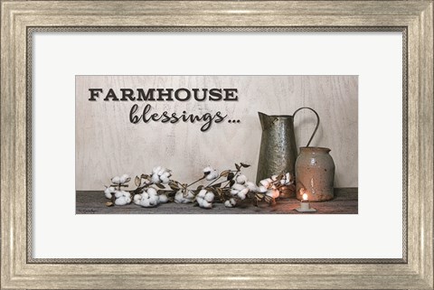 Framed Farmhouse Blessings Print