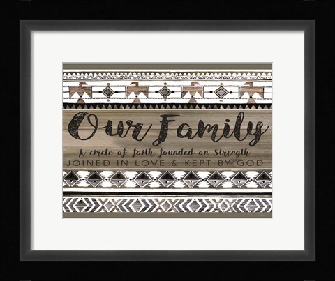 Framed Our Family Print