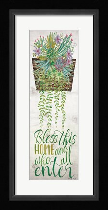 Framed Bless This Home Print