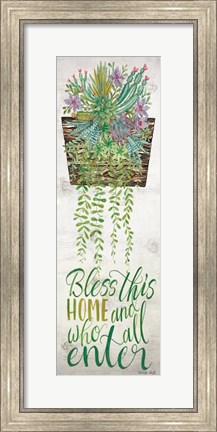 Framed Bless This Home Print