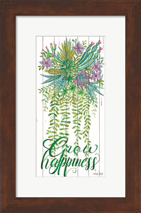 Framed Grow Happiness Print