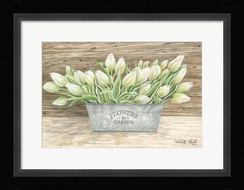 Framed Flowers &amp; Garden Tulips Print