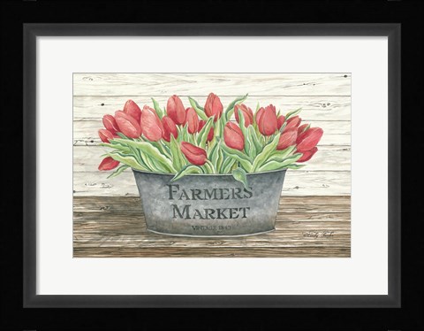 Framed Farmer's Market Tulips Print