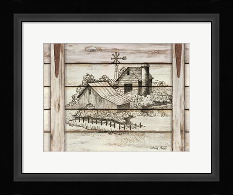 Framed Down on the Farm Print