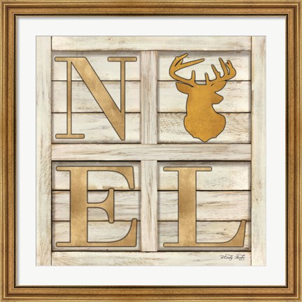 Framed Noel Deer Print