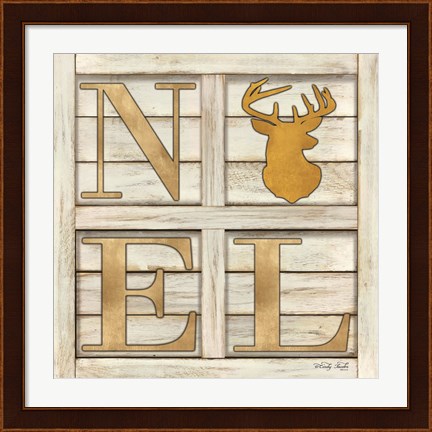 Framed Noel Deer Print