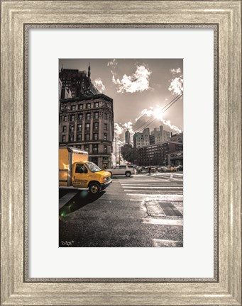 Framed Crosswalks of Manhattan I Print