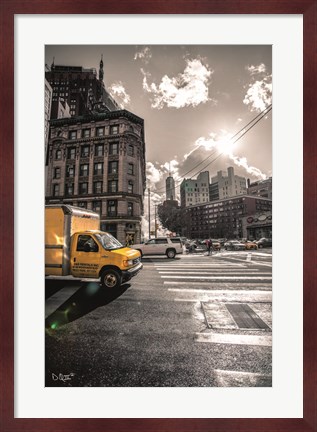 Framed Crosswalks of Manhattan I Print