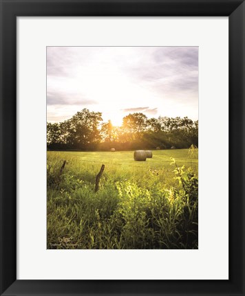 Framed Daybreak in the Country I Print