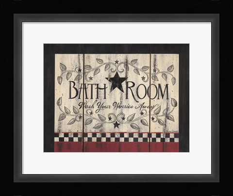 Framed Bathroom Print