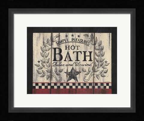 Framed Hot Bath Print