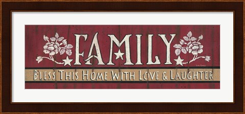Framed Family Blessing Print